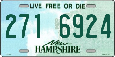NH license plate 2716924