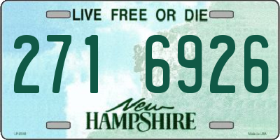 NH license plate 2716926