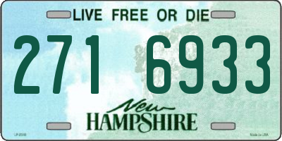 NH license plate 2716933