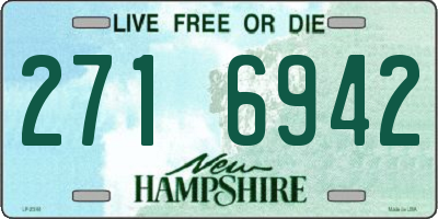 NH license plate 2716942