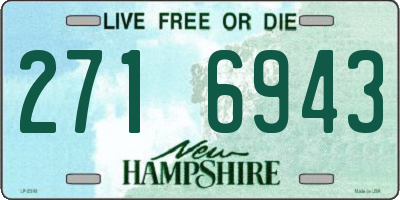 NH license plate 2716943
