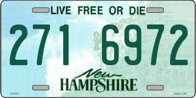 NH license plate 2716972
