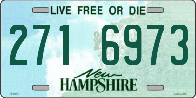 NH license plate 2716973