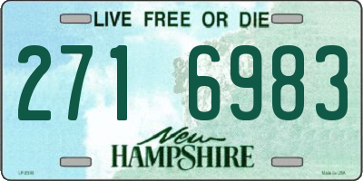 NH license plate 2716983