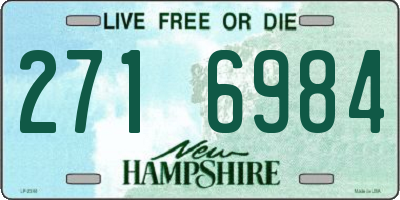 NH license plate 2716984
