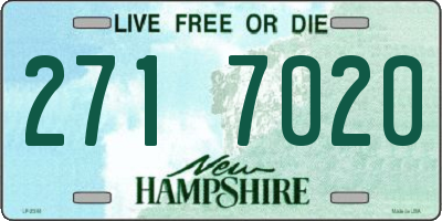 NH license plate 2717020