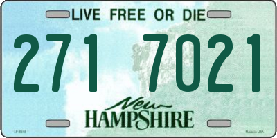 NH license plate 2717021