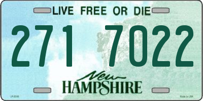 NH license plate 2717022