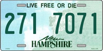 NH license plate 2717071
