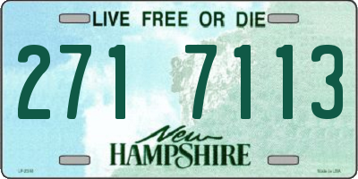 NH license plate 2717113