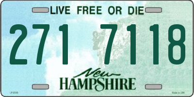 NH license plate 2717118