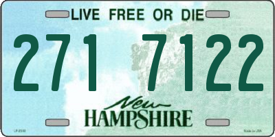 NH license plate 2717122