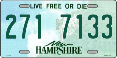 NH license plate 2717133