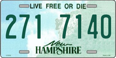 NH license plate 2717140