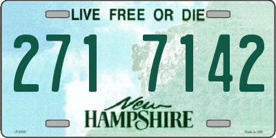 NH license plate 2717142