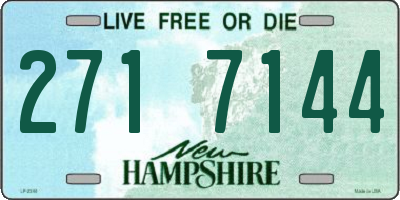 NH license plate 2717144