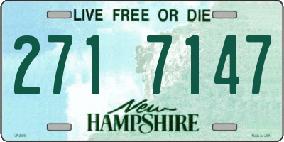 NH license plate 2717147