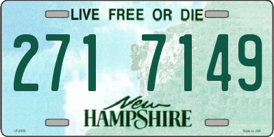 NH license plate 2717149