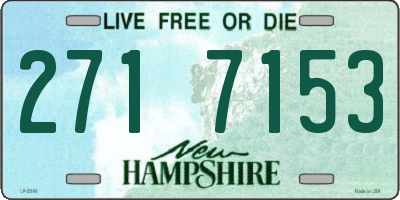 NH license plate 2717153