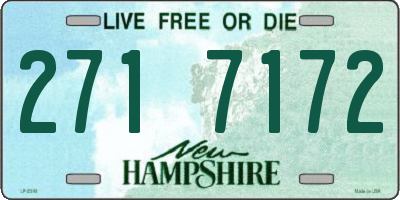 NH license plate 2717172