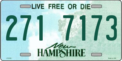NH license plate 2717173