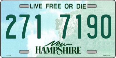 NH license plate 2717190
