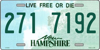NH license plate 2717192