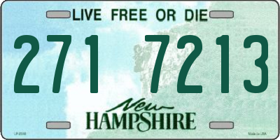 NH license plate 2717213
