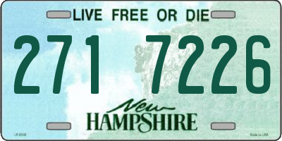 NH license plate 2717226