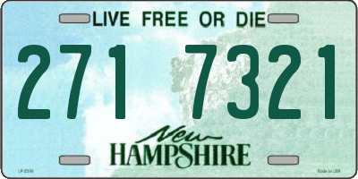 NH license plate 2717321