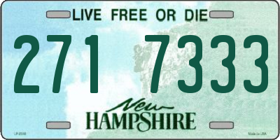 NH license plate 2717333