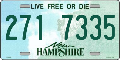 NH license plate 2717335
