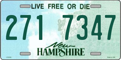 NH license plate 2717347