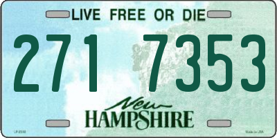 NH license plate 2717353