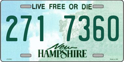 NH license plate 2717360