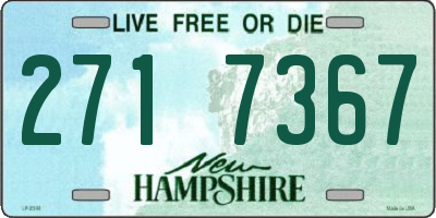 NH license plate 2717367