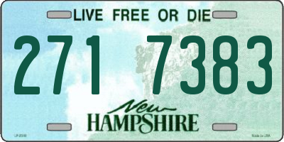 NH license plate 2717383