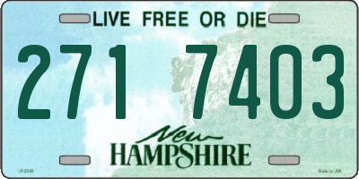 NH license plate 2717403