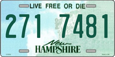 NH license plate 2717481