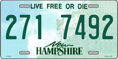 NH license plate 2717492