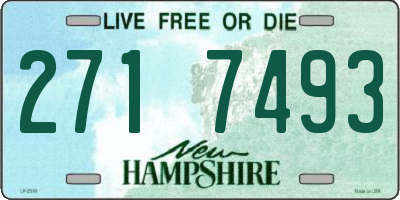 NH license plate 2717493