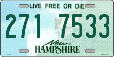 NH license plate 2717533