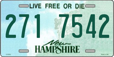 NH license plate 2717542