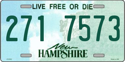 NH license plate 2717573
