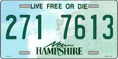 NH license plate 2717613