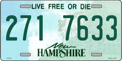 NH license plate 2717633