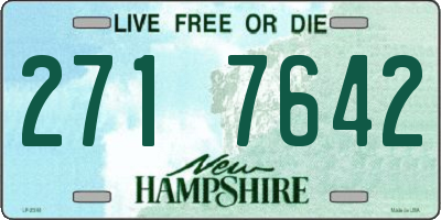 NH license plate 2717642