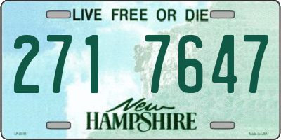NH license plate 2717647
