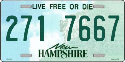 NH license plate 2717667