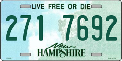 NH license plate 2717692